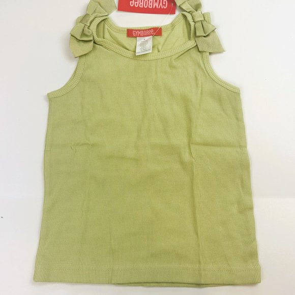 NWT Gymboree Girl Hibiscus Bike Short & Shoulder Bow Rib Tank Size 6 - Picture 3 of 5